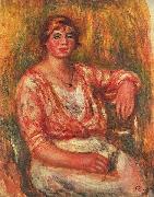 Pierre-Auguste Renoir Melkerin painting